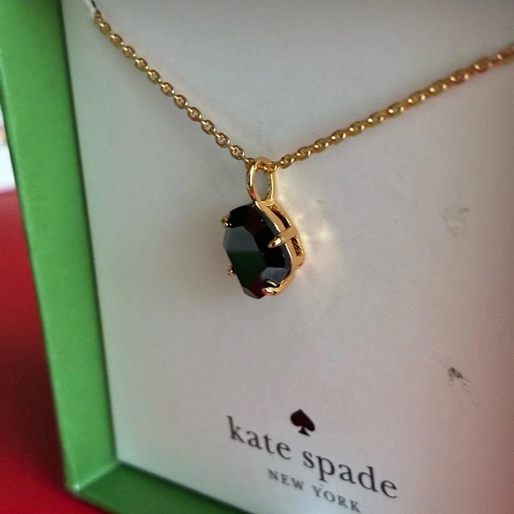 kate spade Gold and Black Pendant Necklace
